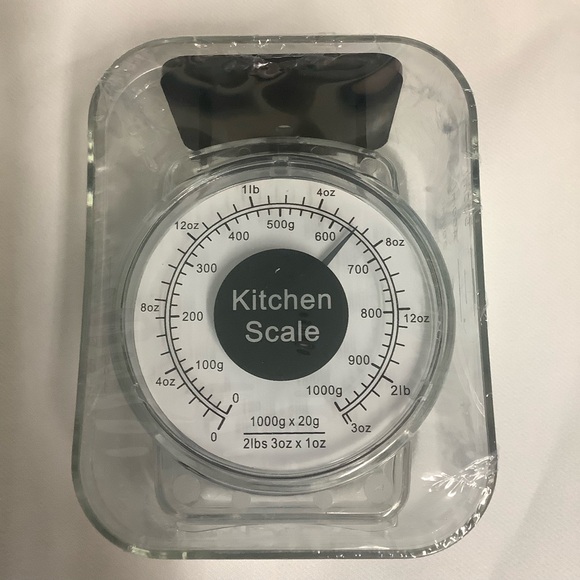 Mechanical Kitchen Scale Transparent Black Plastic - Picture 3 of 16